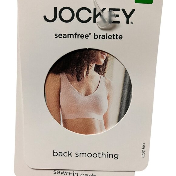 NWT Jockey Seamfree Wirefree Back Smoothing‎ Light Support Pink Bralette Size L - Picture 4 of 10